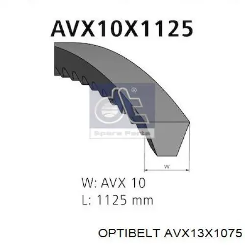 AVX13X1075 Optibelt correa trapezoidal