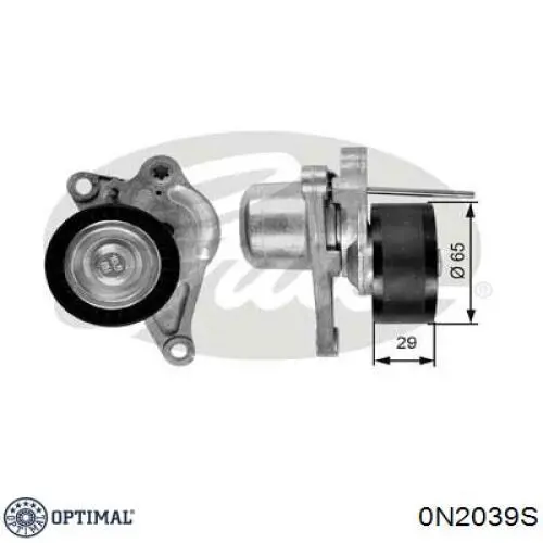 0-N2039S Optimal rodillo, correa trapecial poli v