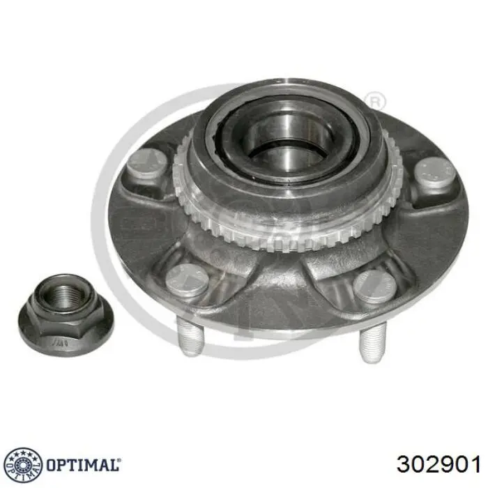 302901 Optimal cubo de rueda trasero