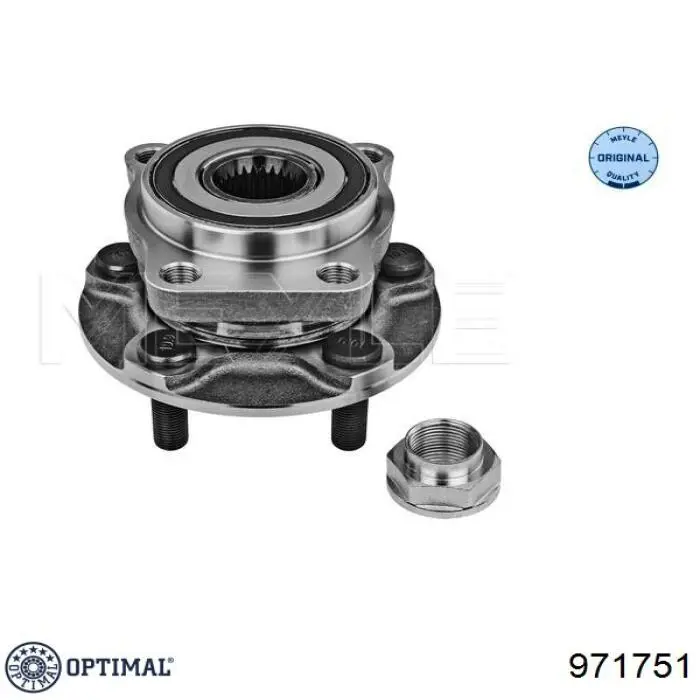 971751 Optimal cubo de rueda delantero