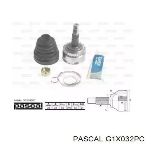 G1X032PC Pascal junta homocinética exterior delantera