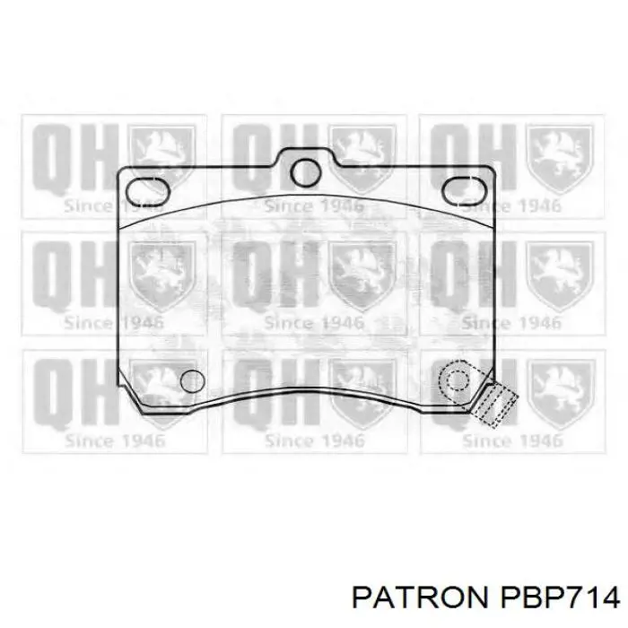 PBP714 Patron pastillas de freno delanteras
