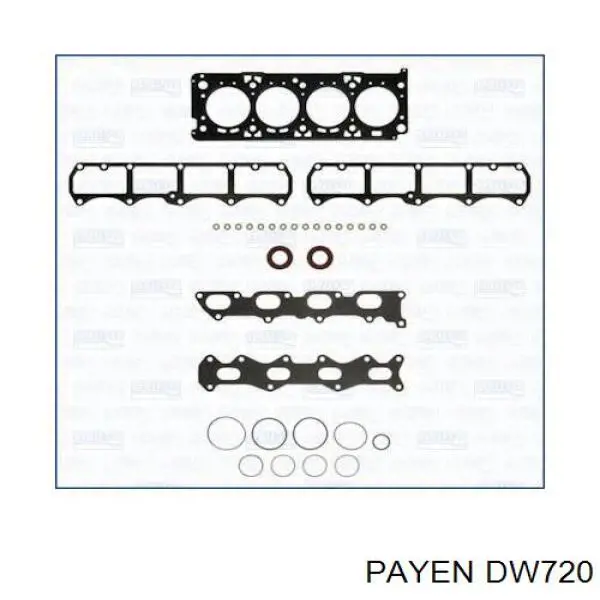  Juego de juntas de motor, completo, superior para Lancia Dedra 835