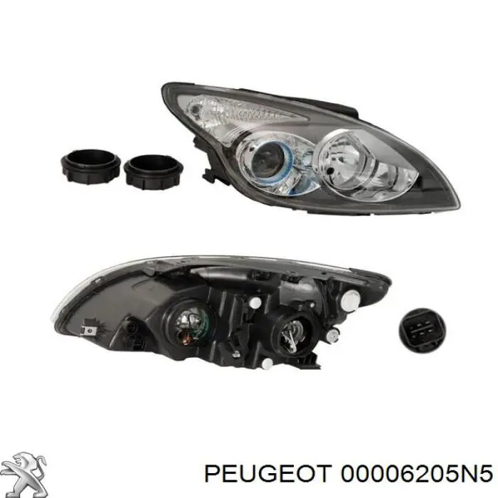 00006205N5 Peugeot/Citroen faro derecho