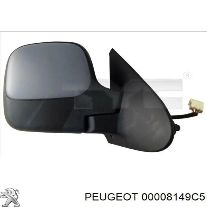 00008149C5 Peugeot/Citroen superposicion(cubierta De Espejo Retrovisor Derecho)