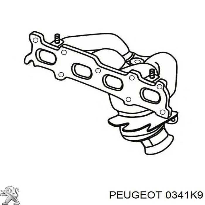 0341K9 Peugeot/Citroen colector de escape, sistema de escape