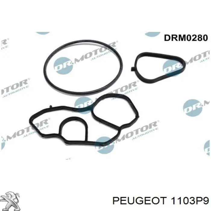  Junta, adaptador de filtro de aceite para Peugeot 207 WA, WC