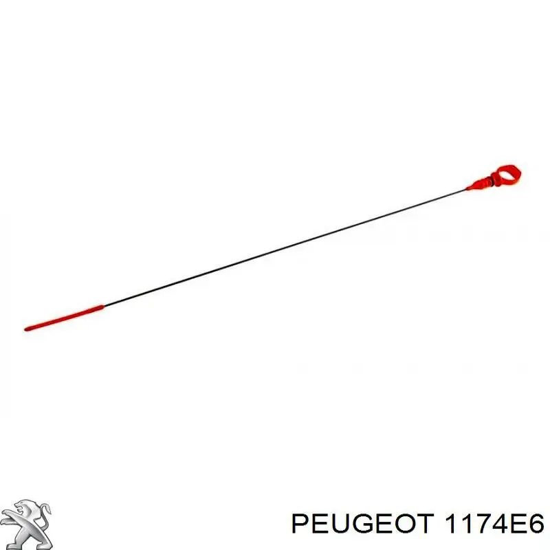 1174E6 Peugeot/Citroen varilla del nivel de aceite