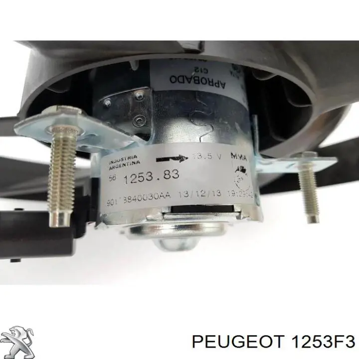 1253F3 Peugeot/Citroen ventilador (rodete +motor refrigeración del motor con electromotor completo)