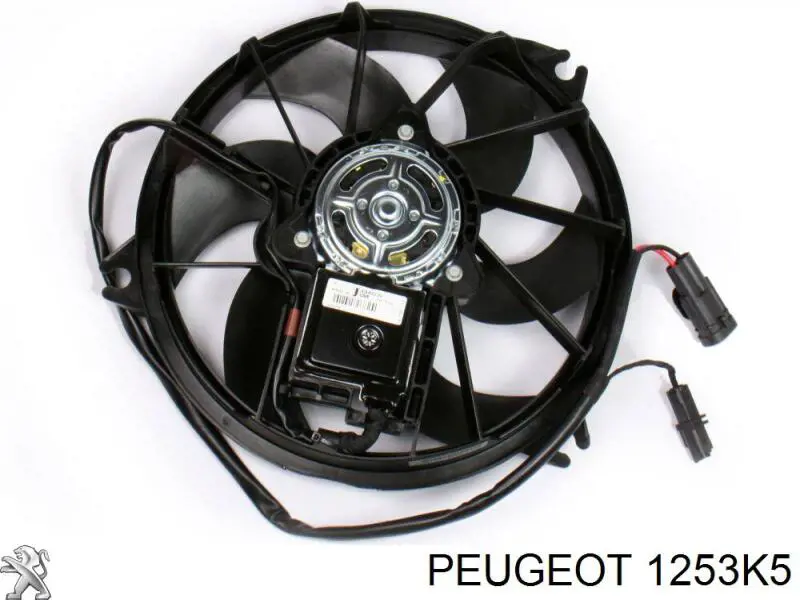 1253K5 Peugeot/Citroen ventilador (rodete +motor refrigeración del motor con electromotor completo)