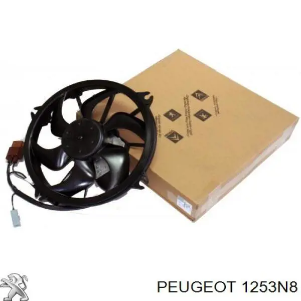 1253N8 Peugeot/Citroen ventilador (rodete +motor refrigeración del motor con electromotor completo)