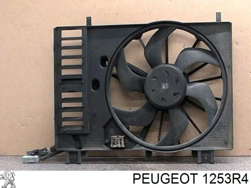 1253R4 Peugeot/Citroen difusor de radiador, ventilador de refrigeración, condensador del aire acondicionado, completo con motor y rodete