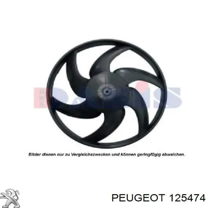  Rodete ventilador, refrigeración de motor para Citroen Berlingo M