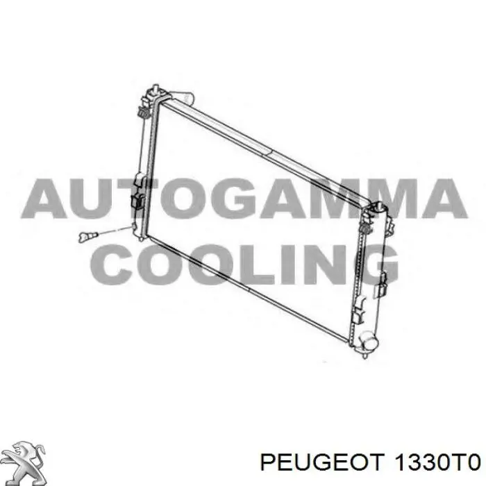 1330T0 Peugeot/Citroen radiador refrigeración del motor