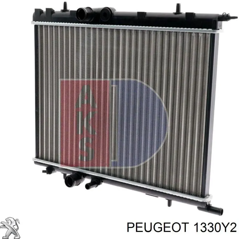 1330Y2 Peugeot/Citroen radiador refrigeración del motor