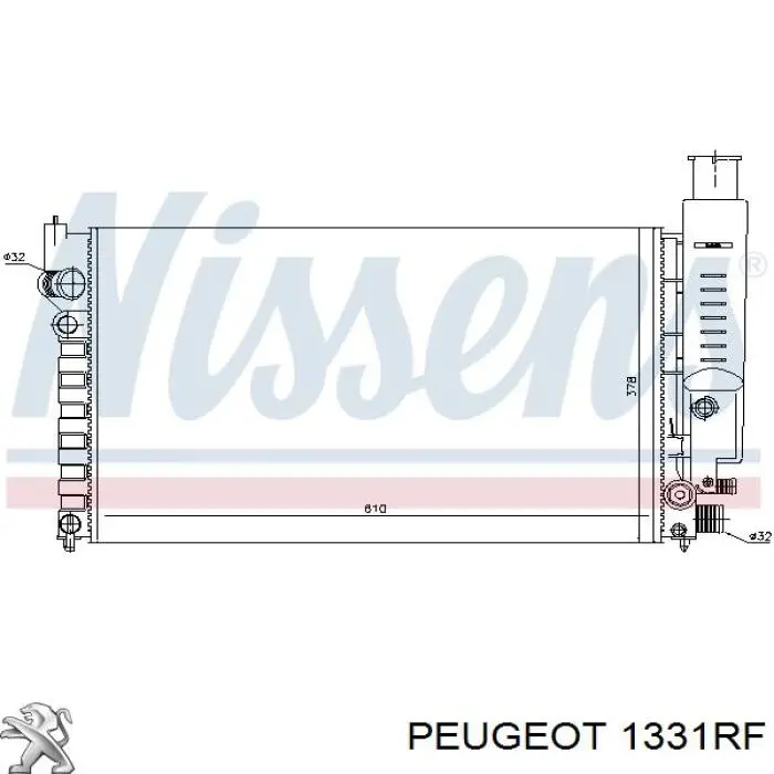 1331RF Peugeot/Citroen radiador refrigeración del motor