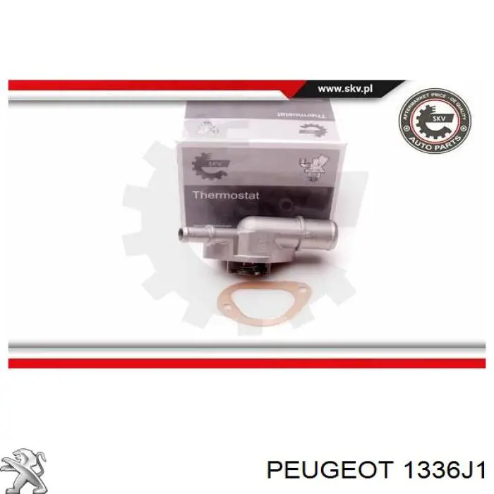 1336J1 Peugeot/Citroen caja del termostato