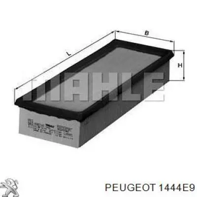 1444E9 Peugeot/Citroen filtro de aire