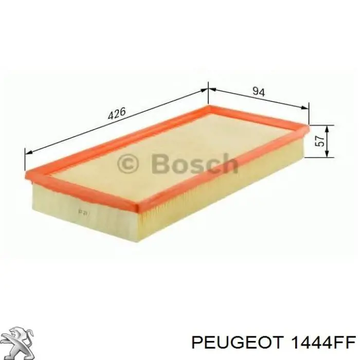 1444 FF Peugeot/Citroen filtro de aire