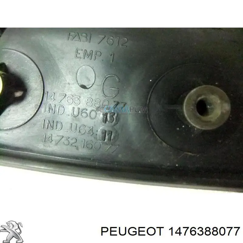 1476388077 Peugeot/Citroen tirador de puerta exterior delantero izquierda