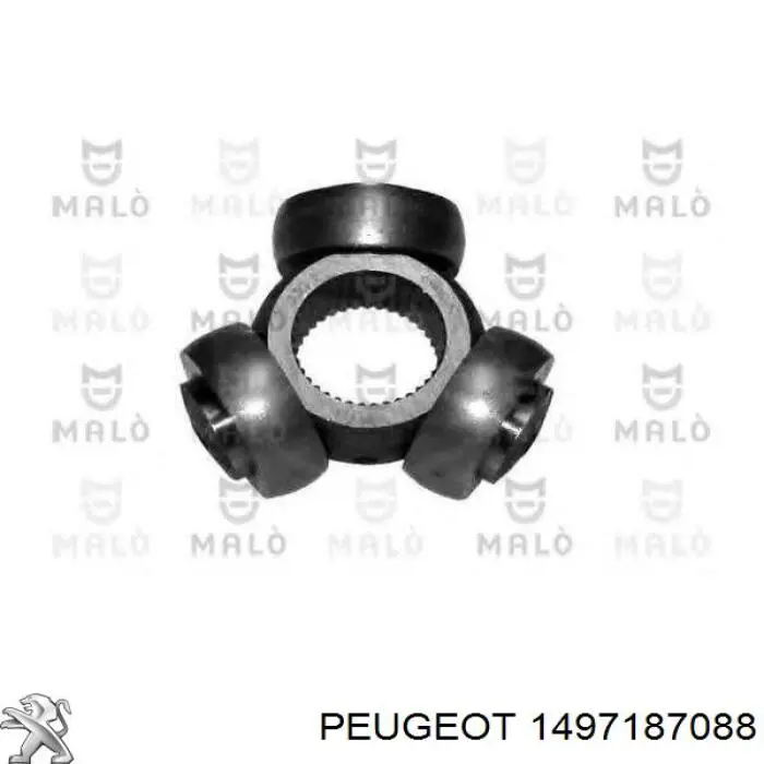 1497187088 Peugeot/Citroen árbol de transmisión delantero izquierdo