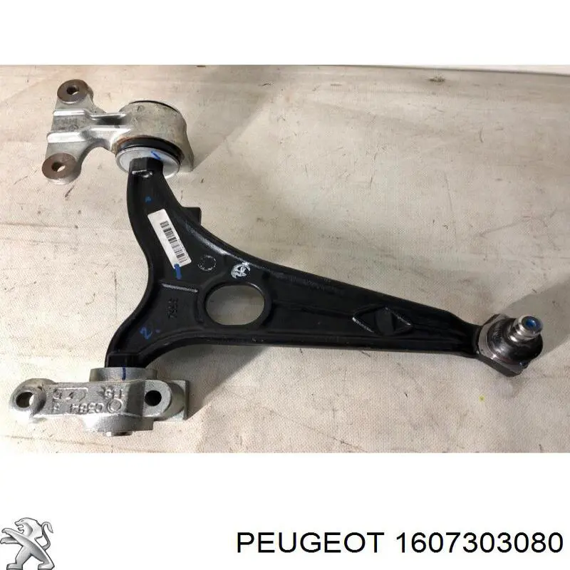 1607303080 Peugeot/Citroen barra oscilante, suspensión de ruedas delantera, inferior izquierda