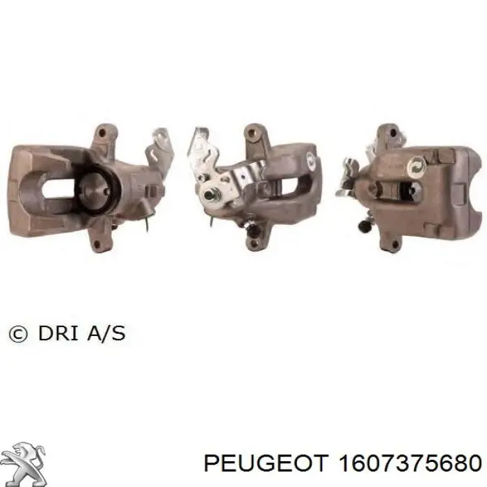 1607375680 Peugeot/Citroen pinza de freno trasera izquierda