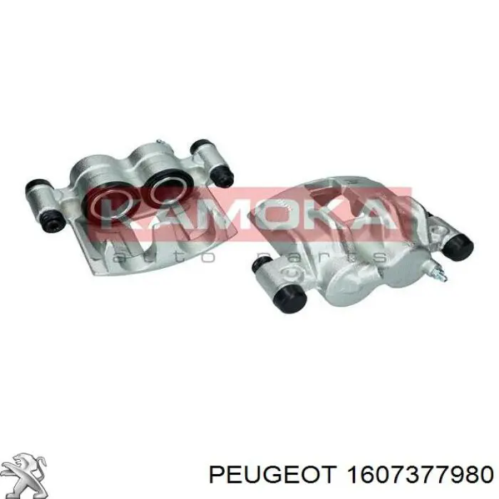 1607377980 Peugeot/Citroen pinza de freno delantera derecha