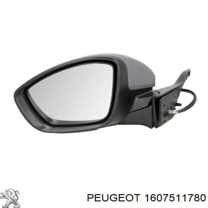 1607511780 Peugeot/Citroen espejo retrovisor izquierdo