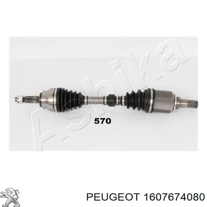  Árbol de transmisión delantero derecho para Citroen C-Crosser EP