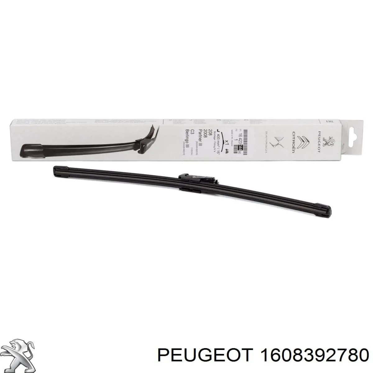 1608392780 Peugeot/Citroen limpiaparabrisas de luna delantera conductor