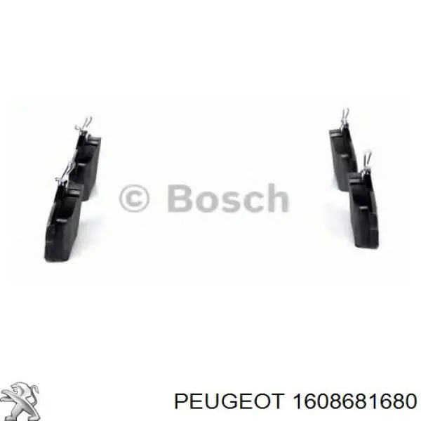 1608681680 Peugeot/Citroen pastillas de freno traseras