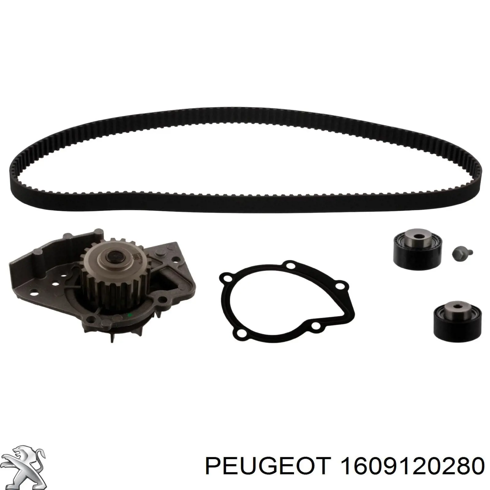 1609120280 Peugeot/Citroen kit correa de distribución