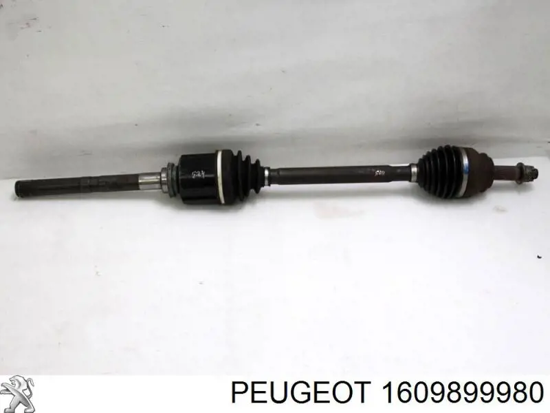 1609899980 Peugeot/Citroen árbol de transmisión delantero derecho