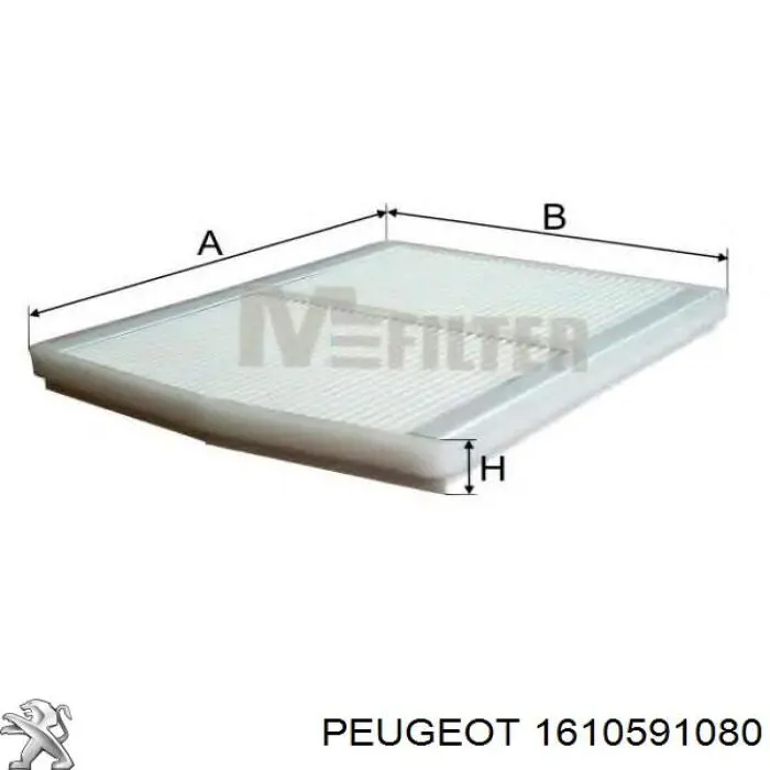 1610591080 Peugeot/Citroen filtro de habitáculo