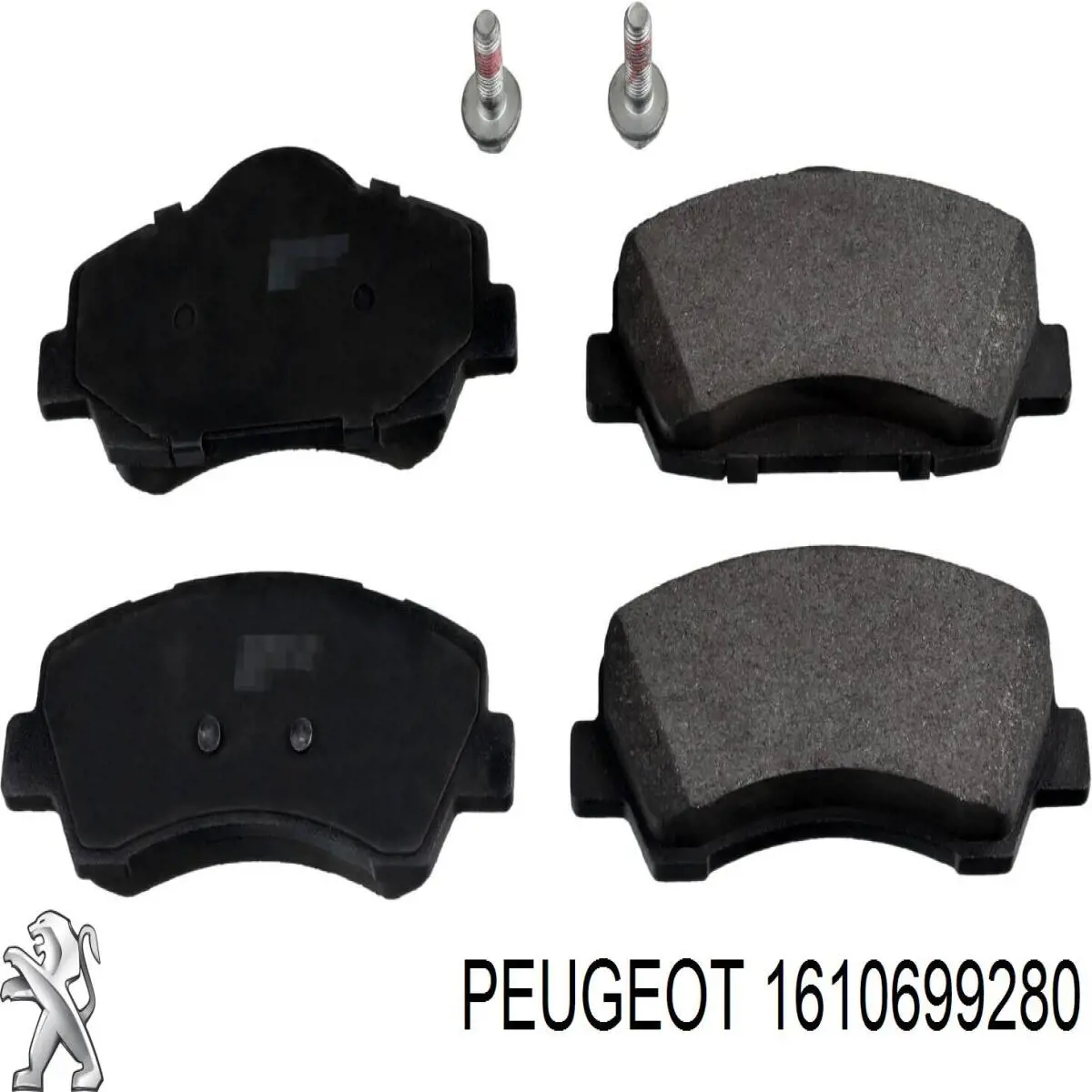 1610699280 Peugeot/Citroen pastillas de freno delanteras