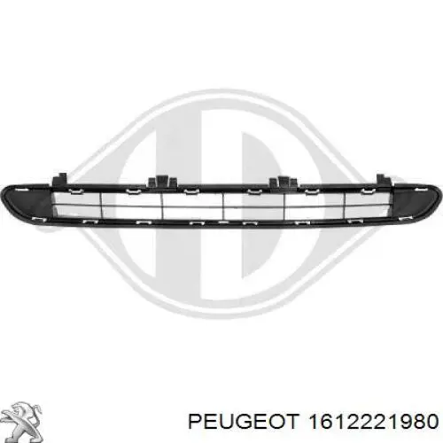 1612221980 Peugeot/Citroen parachoques delantero