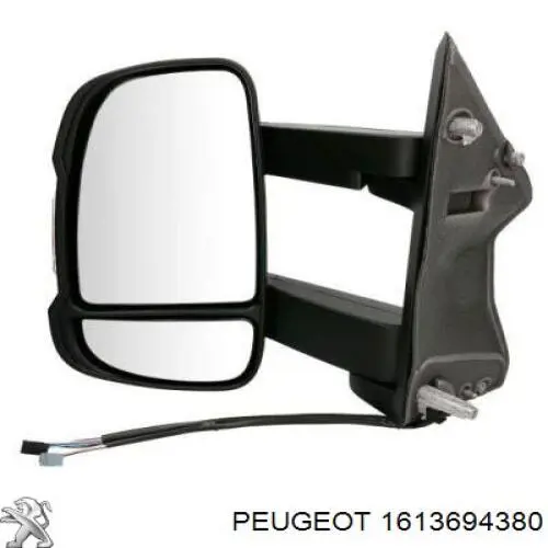 1613694380 Peugeot/Citroen espejo retrovisor izquierdo