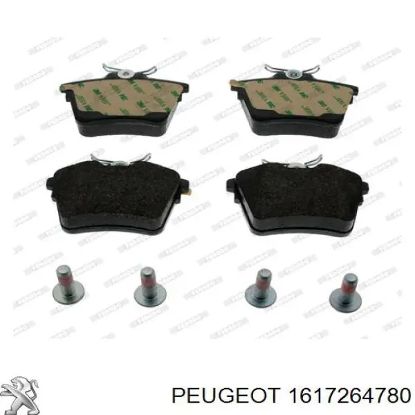 1617264780 Peugeot/Citroen pastillas de freno traseras