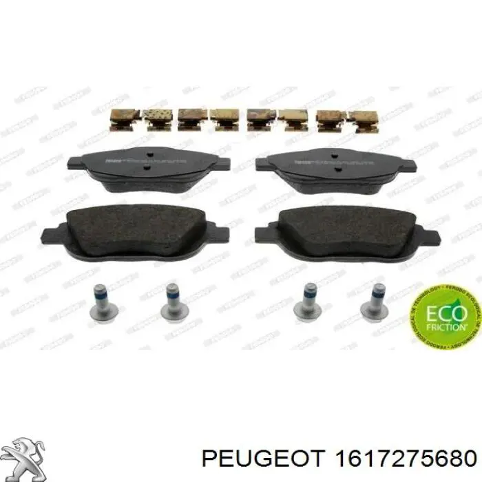 1617275680 Peugeot/Citroen pastillas de freno delanteras