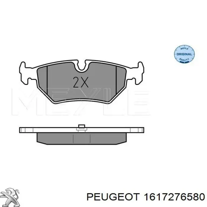 1617276580 Peugeot/Citroen pastillas de freno traseras