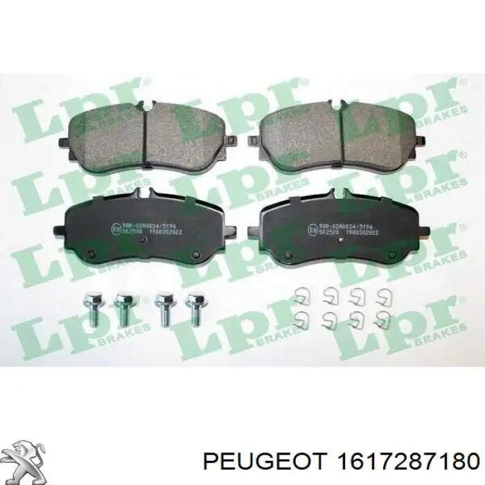 1617287180 Peugeot/Citroen pastillas de freno traseras