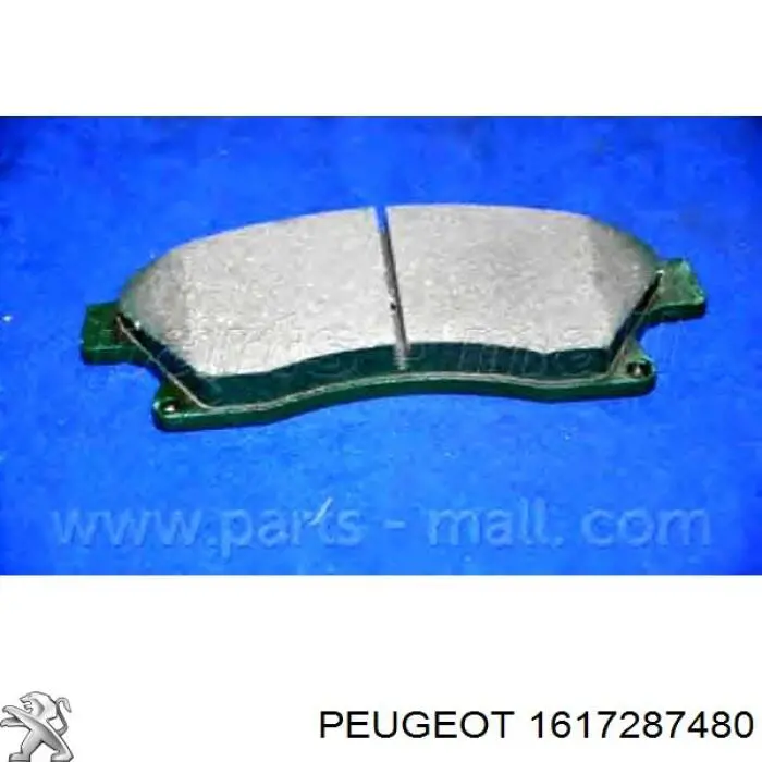 1617287480 Peugeot/Citroen pastillas de freno delanteras