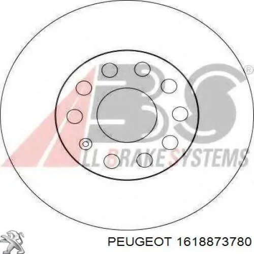 1618873780 Peugeot/Citroen freno de disco delantero