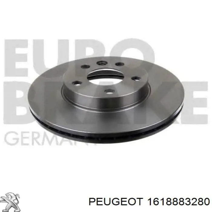 1618883280 Peugeot/Citroen freno de disco delantero