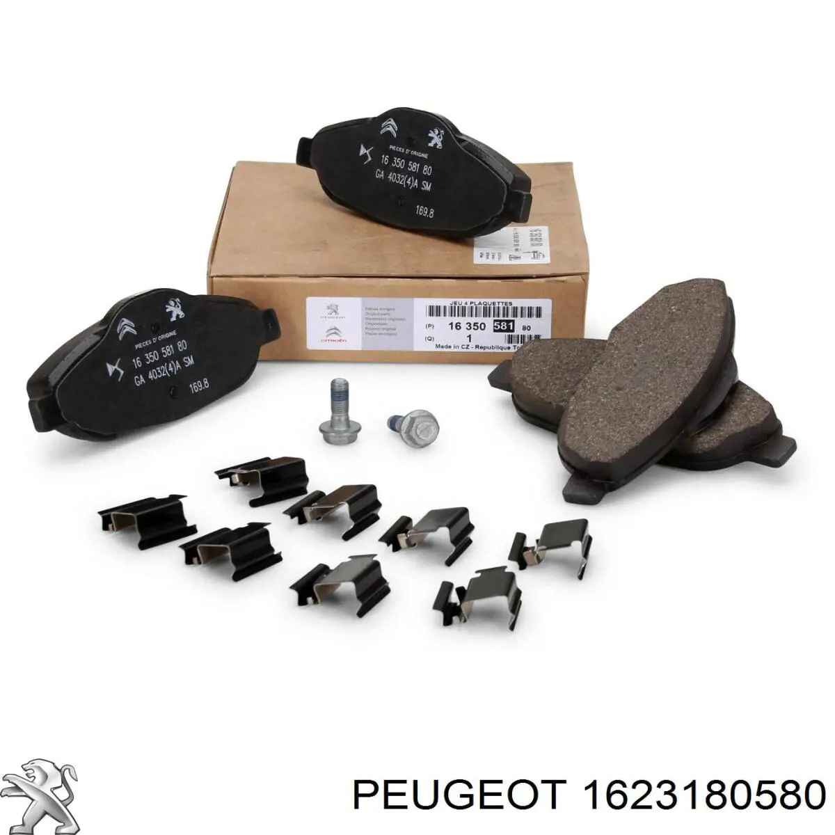 1623180580 Peugeot/Citroen pastillas de freno traseras