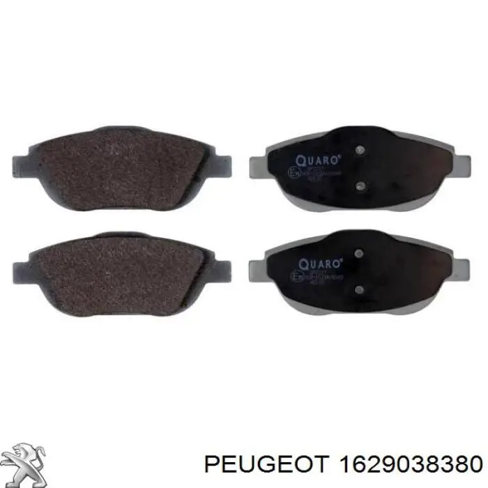 1629038380 Peugeot/Citroen pastillas de freno delanteras