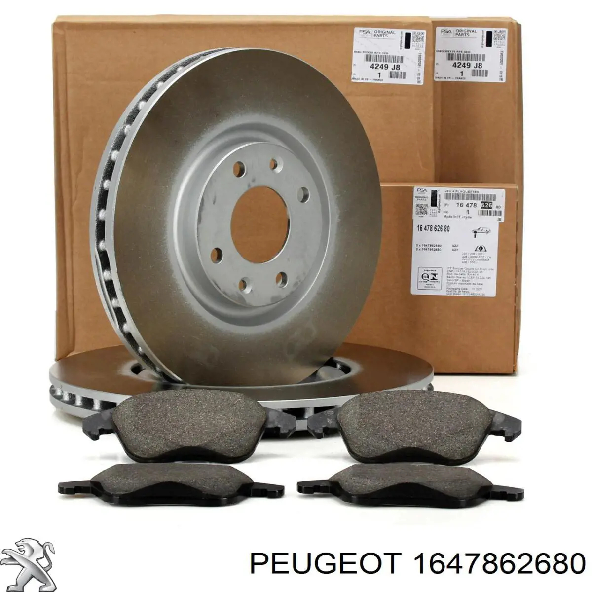 1647862680 Peugeot/Citroen pastillas de freno delanteras