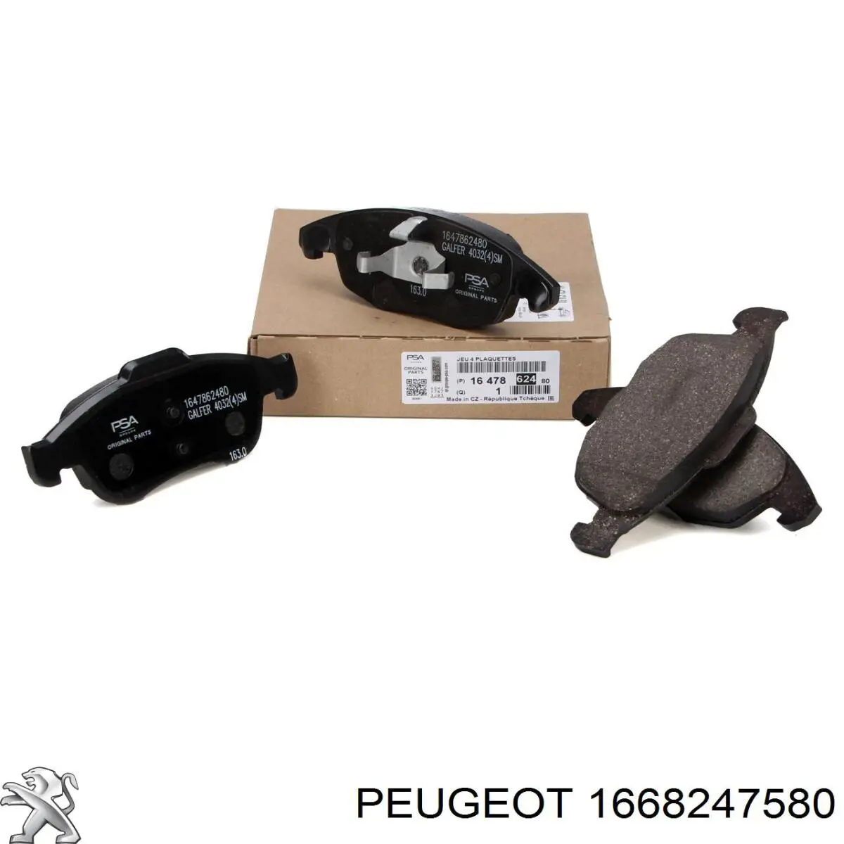 1668247580 Peugeot/Citroen pastillas de freno traseras