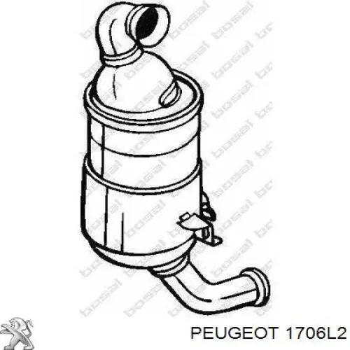 1706L2 Peugeot/Citroen catalizador